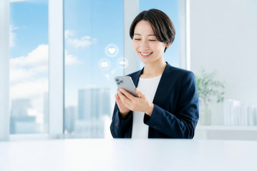 SNSの分野のイメージ写真(AI で作成・実在の講師ではありません)